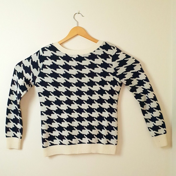 Houndstooth Gap Sweater Size Large - Picture 4 of 7